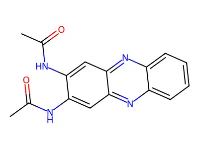 N-(3-Acetylamino-phenazin-2-YL)-acetamide structure