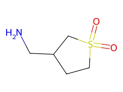 3-(Aminomethyl)-1lambda6-thiolane-1,1-dione structure