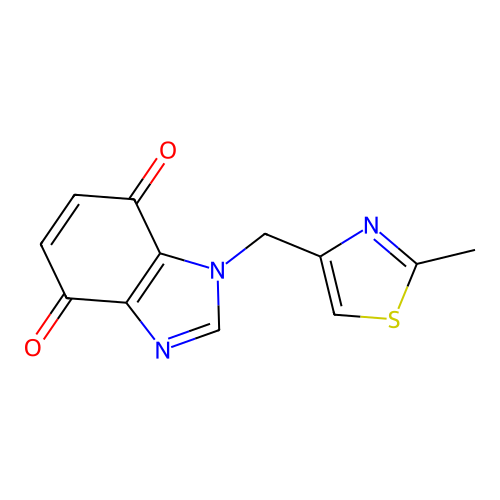 1-[(2-Methylthiazol-4-yl)methyl]benzimidazole-4,7-dione structure