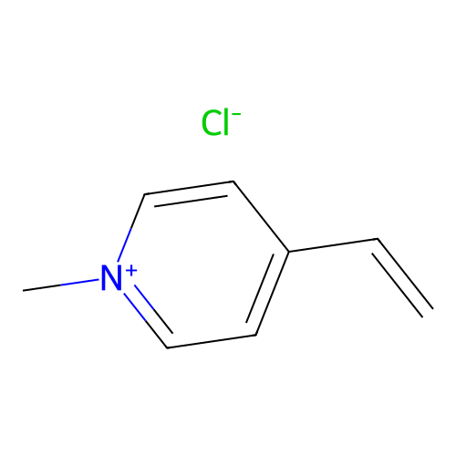 Pyridinium, 4-ethenyl-1-methyl-, chloride structure