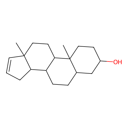 Androst-16-en-3-ol structure