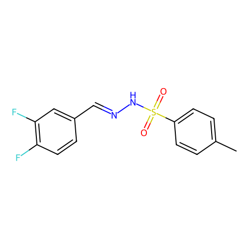 N'-(3,4-Difluorobenzylidene)-4-methylbenzenesulfonohydrazide structure