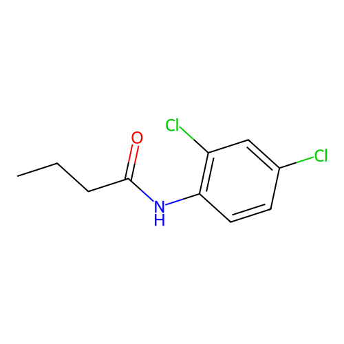 N-(2,4-dichlorophenyl)butanamide structure