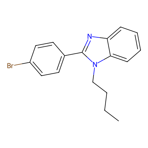 2-(4-Bromophenyl)-1-butylbenzimidazole structure
