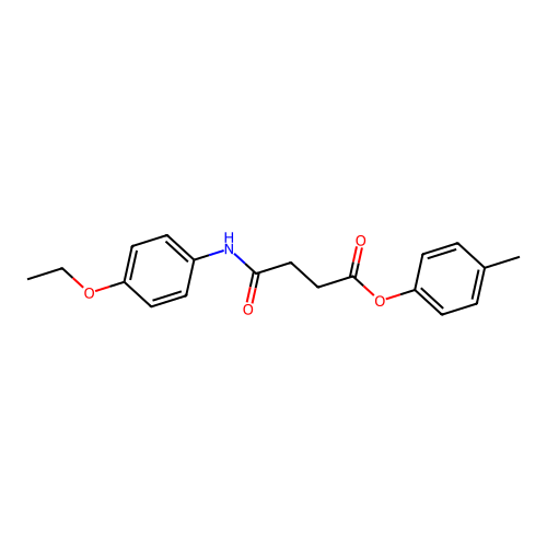 4-Methylphenyl 4-[(4-ethoxyphenyl)amino]-4-oxobutanoate structure