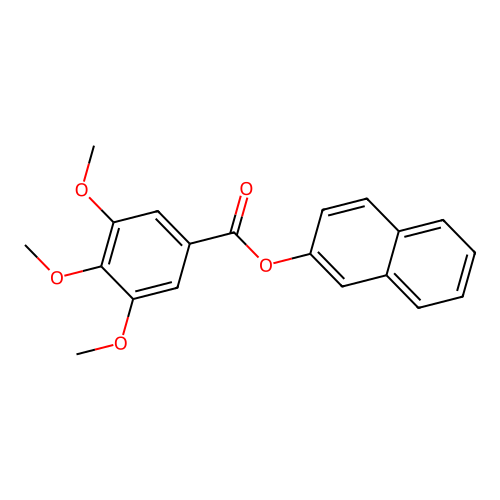 Naphthalen-2-yl 3,4,5-trimethoxybenzoate structure