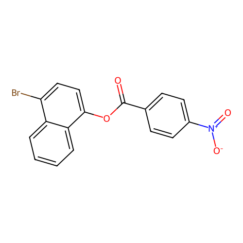4-Bromo-1-naphthyl 4-nitrobenzoate structure