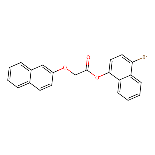 4-Bromonaphthyl 2-(2-naphthyloxy)acetate structure