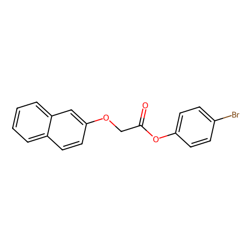 4-Bromophenyl (naphthalen-2-yloxy)acetate structure