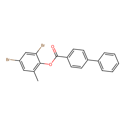 (2,4-Dibromo-6-methylphenyl) 4-phenylbenzoate structure