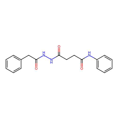 4-oxo-N-phenyl-4-[2-(phenylacetyl)hydrazinyl]butanamide structure