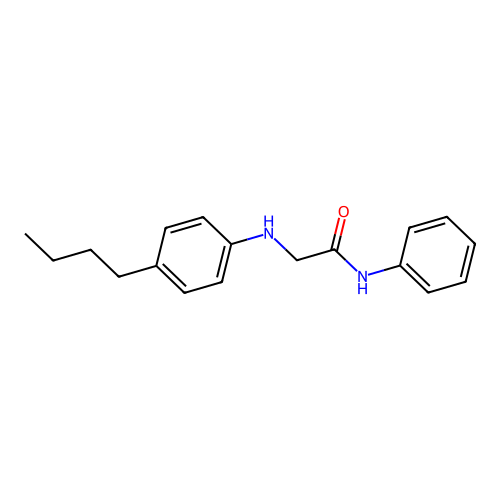 2-[(4-butylphenyl)amino]-N-phenylacetamide structure