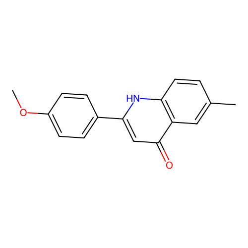 2-(4-Methoxyphenyl)-6-methyl-4(1h)-quinolinone structure