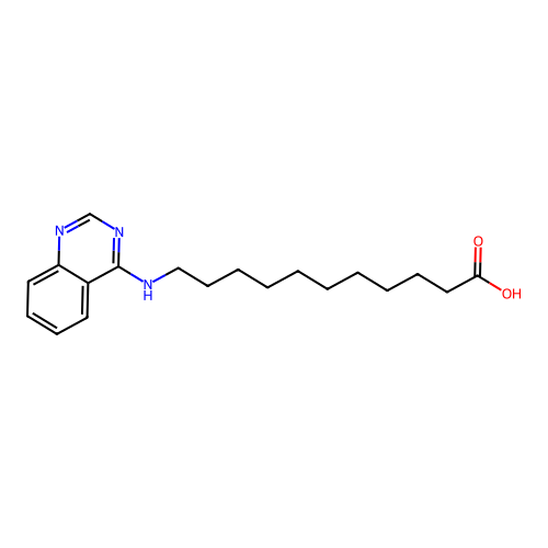 11-(quinazolin-4-ylamino)undecanoic Acid structure