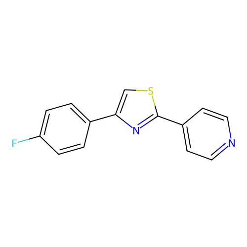4-(4-Fluorophenyl)-2-pyridin-4-yl-1,3-thiazole structure
