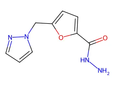 5-(1H-pyrazol-1-ylmethyl)-2-furohydrazide structure