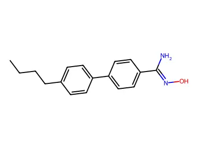 4'-Butyl-N-hydroxy-[1,1'-biphenyl]-4-carboximidamide structure