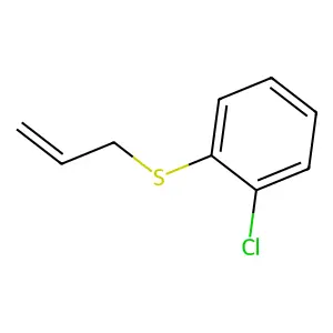Benzene, 1-chloro-2-(2-propenylthio)- structure