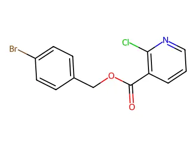 (4-Bromophenyl)methyl 2-chloropyridine-3-carboxylate structure