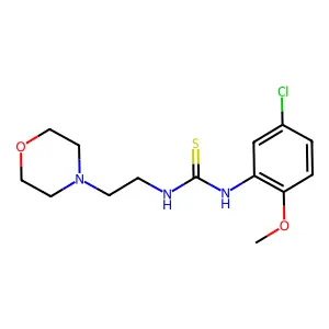 1-(5-Chloro-2-methoxyphenyl)-3-(2-morpholin-4-ylethyl)thiourea structure