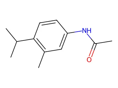 N-(4-isopropyl-3-methylphenyl)acetamide structure