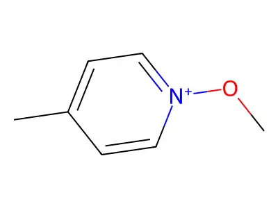1-Methoxy-4-methylpyridin-1-ium structure
