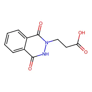 3-(1,4-dioxo-3,4-dihydrophthalazin-2(1H)-yl)propanoic acid structure