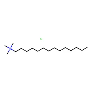 十四烷基三甲基氯化铵 structure