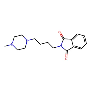 2-[4-(4-Methylpiperazin-1-yl)butyl]isoindole-1,3-dione structure