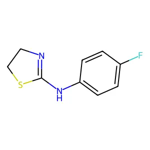 2-Thiazolamine, N-(4-fluorophenyl)-4,5-dihydro- structure