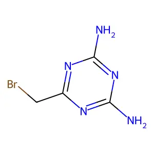 6-(Bromomethyl)-1,3,5-triazine-2,4-diamine structure