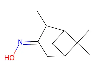 2,6,6-Trimethylbicyclo[3.1.1]heptan-3-one oxime structure