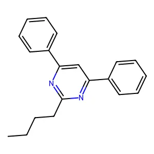 2-Butyl-4,6-diphenylpyrimidine structure