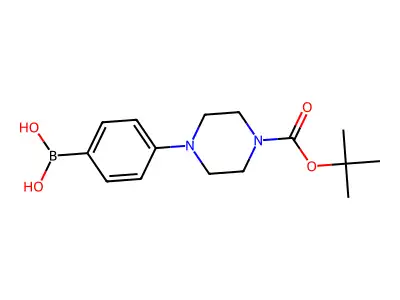 4-(4-BOC-Piperazino)phenylboronic acid structure