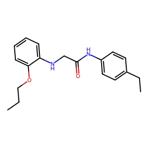 N-(4-ethylphenyl)-2-(2-propoxyanilino)acetamide structure