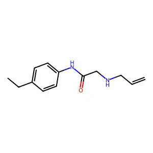 N-(4-ethylphenyl)-2-(prop-2-enylamino)acetamide structure