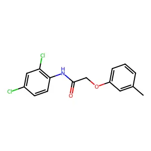 N-(2,4-dichlorophenyl)-2-(3-methylphenoxy)acetamide structure