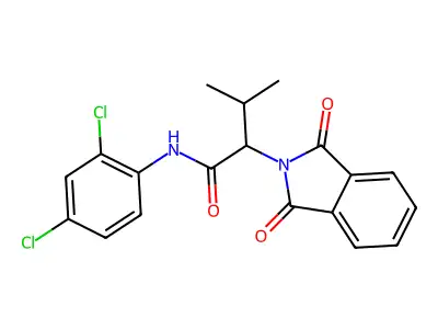 N-(2,4-dichlorophenyl)-2-(1,3-dioxo-1,3-dihydro-2H-isoindol-2-yl)-3-methylbutanamide structure