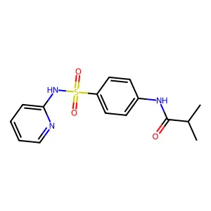 2-methyl-N-[4-(pyridin-2-ylsulfamoyl)phenyl]propanamide structure