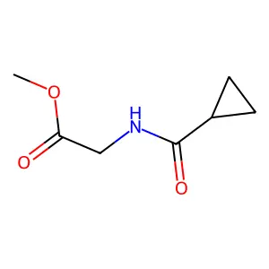 Methyl 2-(cyclopropanecarbonylamino)acetate structure