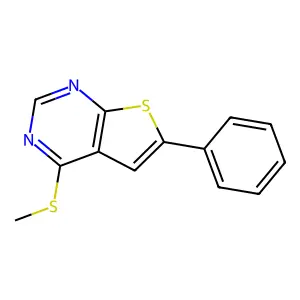 4-(Methylsulfanyl)-6-phenylthieno[2,3-d]pyrimidine structure