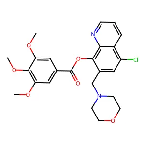 [5-Chloro-7-(morpholin-4-ylmethyl)quinolin-8-yl] 3,4,5-trimethoxybenzoate structure