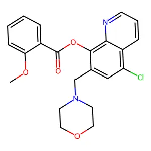 [5-Chloro-7-(morpholin-4-ylmethyl)quinolin-8-yl] 2-methoxybenzoate structure