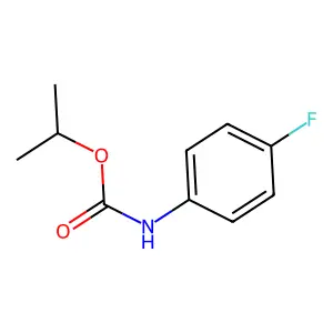 Isopropyl (4-fluorophenyl)carbamate structure