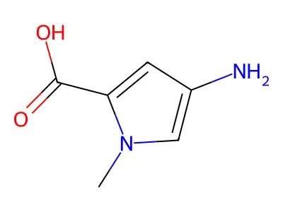 4-Amino-1-methyl-1H-pyrrole-2-carboxylic acid structure