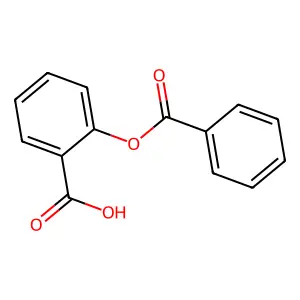 2-苯甲酰氧基苯甲酸 structure