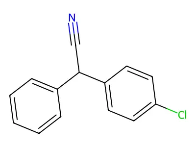 (4-Chlorophenyl)phenylacetonitrile structure