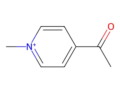 4-Acetyl-1-methylpyridinium structure