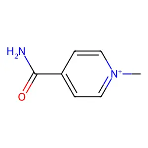 Pyridinium, 4-(aminocarbonyl)-1-methyl- structure