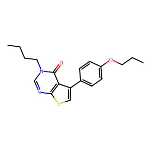 3-Butyl-5-(4-propoxyphenyl)thieno[2,3-d]pyrimidin-4-one structure